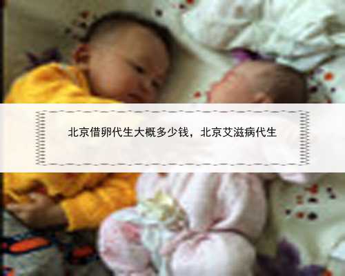 北京借卵代生大概多少钱，北京艾滋病代生